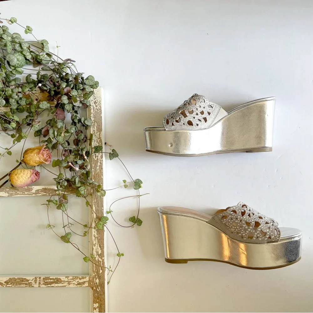 Thalia Sodi Silver Wedge with Pearls